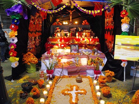 ofrendas de un altar