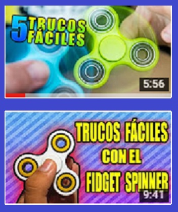 videos del fidget spinner
