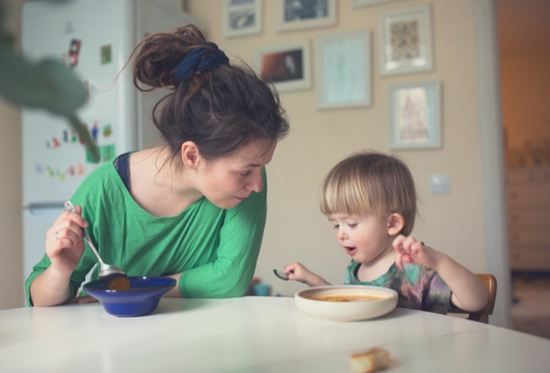 los padres son el ejemplo de los nios a la hora de comer